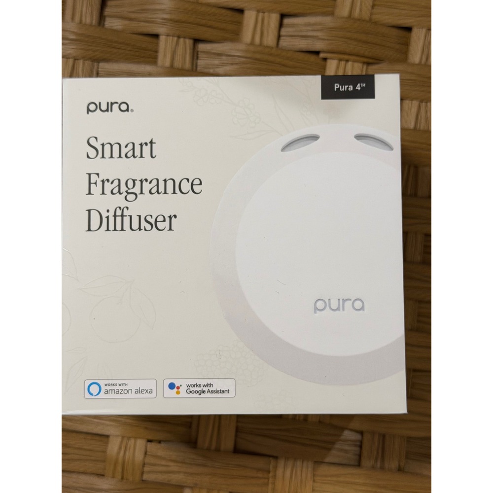 Pura 4 Smart Fragrance Diffuser White Plug-In Home Scent Device Alexa Google